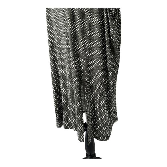 J.Jill Wearever Womens‎ Tank Dress Dark Green Printed High Slit Stretch Size 3X - Picture 5 of 8